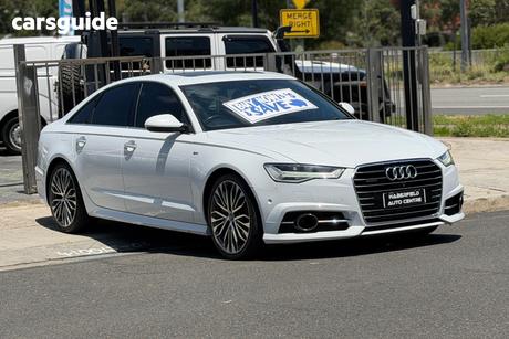 White 2015 Audi A6 Sedan 3.0 Tdi Quattro
