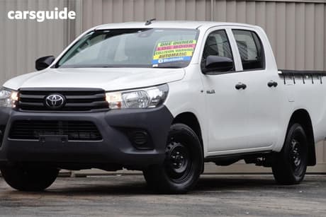 White 2021 Toyota Hilux Double Cab Pick Up Workmate
