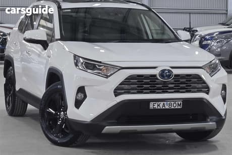 White 2020 Toyota RAV4 Wagon Cruiser 2Wd Hybrid