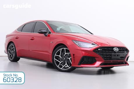 Red 2021 Hyundai Sonata Sedan N Line