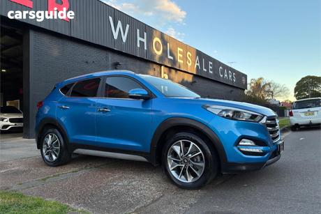 Blue 2017 Hyundai Tucson Wagon Elite (Fwd)