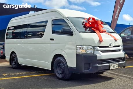 White 2014 Toyota HiAce Bus Commuter