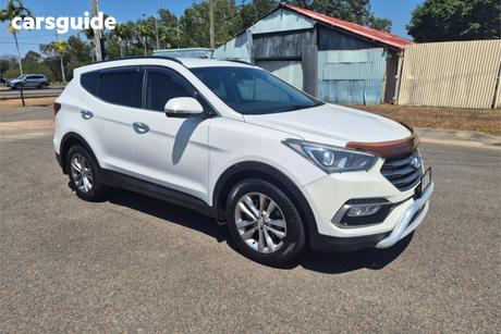 White 2017 Hyundai Santa FE Wagon Elite Crdi (4X4)