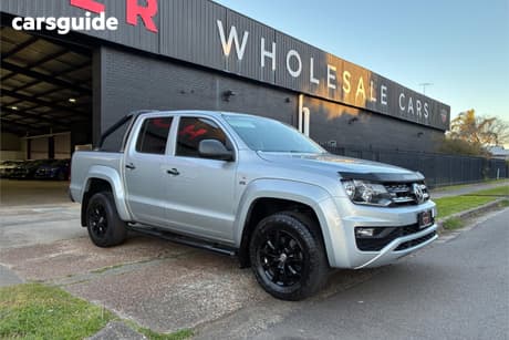 Silver 2020 Volkswagen Amarok Dual Cab Utility Tdi550 Core 4Motion (4X4)