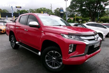 Red 2021 Mitsubishi Triton Double Cab Pick Up Glx-R (4X4)
