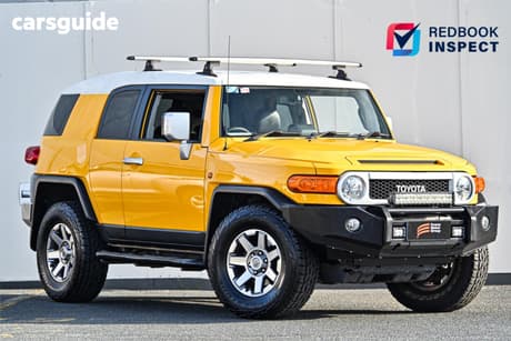 Yellow 2016 Toyota FJ Cruiser Wagon