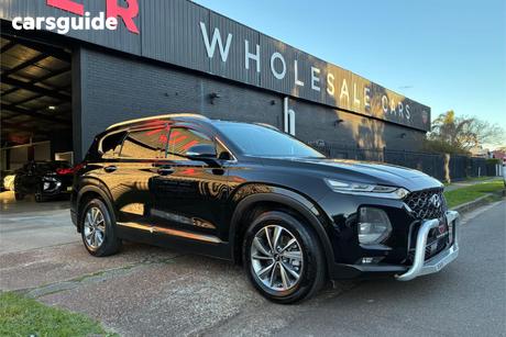Black 2018 Hyundai Santa FE Wagon Elite Crdi Satin (Awd)
