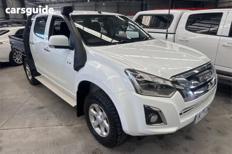 White 2018 Isuzu D-MAX Crew Cab Utility Ls-M Hi-Ride (4X4)