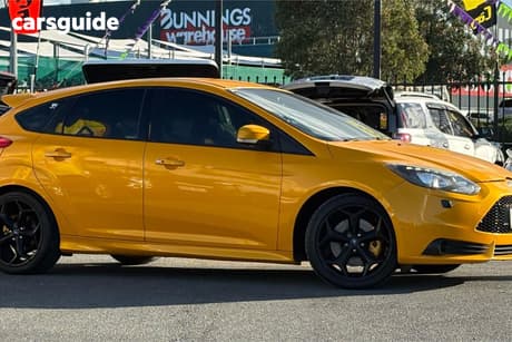 Yellow 2013 Ford Focus Hatchback St