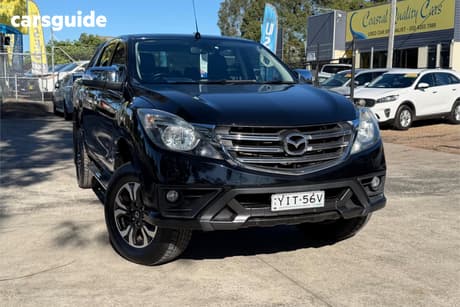 Black 2018 Mazda BT-50 Dual Cab Utility Gt (4X4)