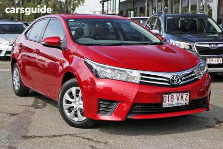 Red 2014 Toyota Corolla Sedan Ascent