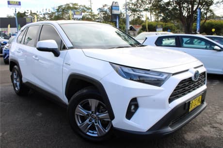 White 2022 Toyota RAV4 Wagon Gx (2Wd) Hybrid