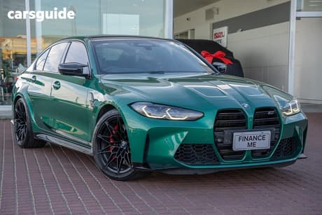 Green 2021 BMW M3 Sedan Competition