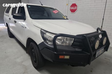 White 2016 Toyota Hilux Dual Cab Utility Workmate