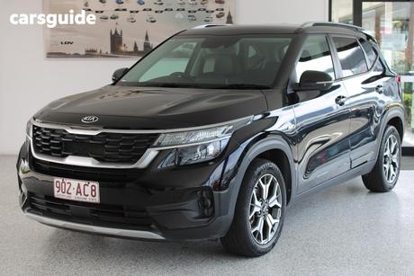 Black 2020 Kia Seltos Wagon Sport+ (Awd)