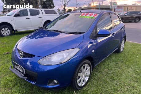 Blue 2007 Mazda 2 Hatchback Maxx