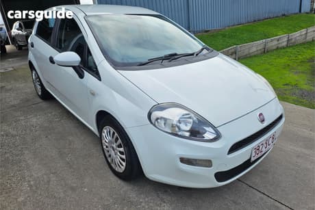 White 2013 Fiat Punto Hatchback Pop