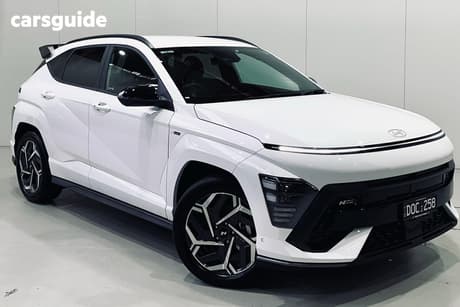 White 2025 Hyundai Kona Wagon Hybrid Premium N Line