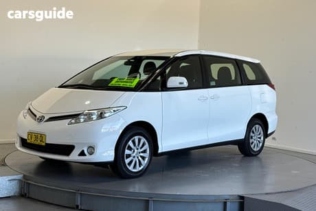 White 2019 Toyota Tarago Wagon Gli