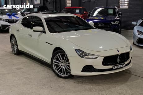 White 2016 Maserati Ghibli Sedan