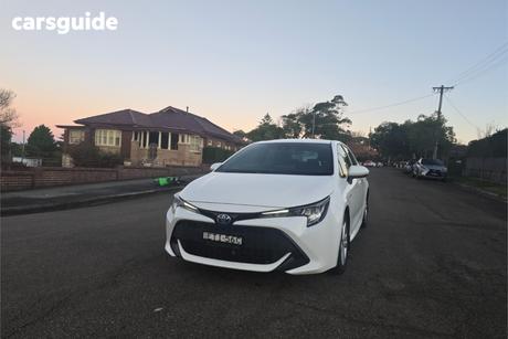 White 2022 Toyota Corolla Hatchback Ascent Sport Hybrid