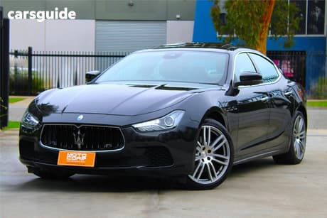 Black 2016 Maserati Ghibli Sedan
