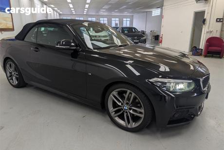 Black 2017 BMW 220I Convertible M Sport