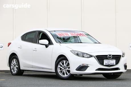 White 2014 Mazda 3 Sedan Maxx