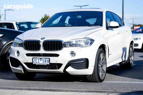 White 2015 BMW X6 Coupe Xdrive 30D