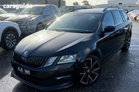 Black 2020 Skoda Octavia Wagon Sport