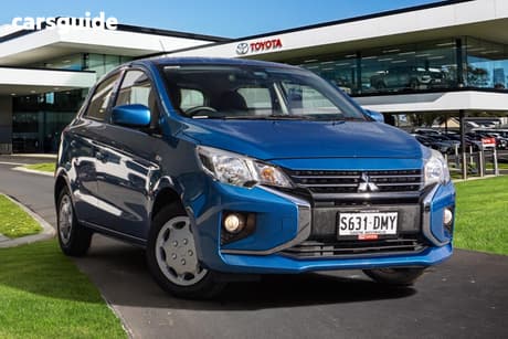 Blue 2021 Mitsubishi Mirage Hatchback Es