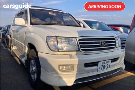 White 2001 Toyota Landcruiser SUV VX LIMITED 4WD