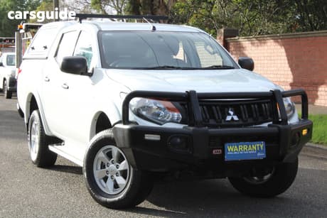 White 2018 Mitsubishi Triton Dual Cab Utility Glx Plus (4X4)