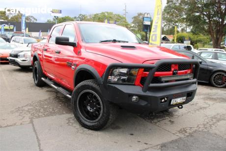 Red 2020 RAM 1500 Crew Cab Utility Express (4X4) W/Ramboxes