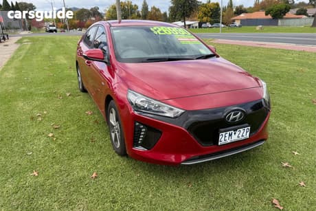 Red 2019 Hyundai Ioniq Hatchback Electric Elite