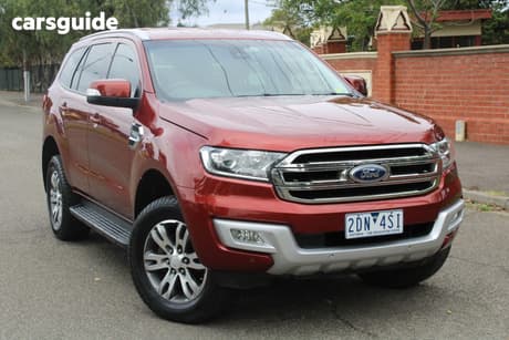 Red 2015 Ford Everest Wagon Trend