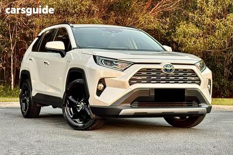 White 2021 Toyota RAV4 Wagon Cruiser (2Wd) Hybrid