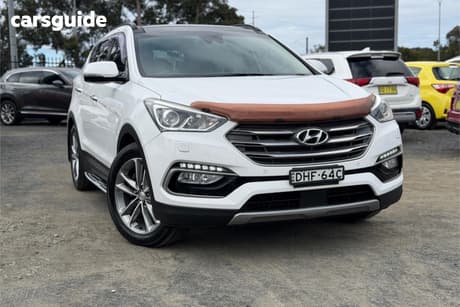 White 2016 Hyundai Santa FE Wagon Highlander Crdi (4X4)