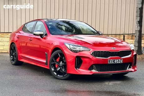 Red 2017 Kia Stinger Sedan Gt (Black Leather)