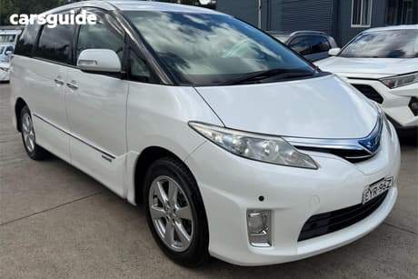 White 2009 Toyota Estima SUV E-FOUR G