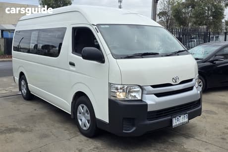 White 2018 Toyota HiAce Bus Commuter