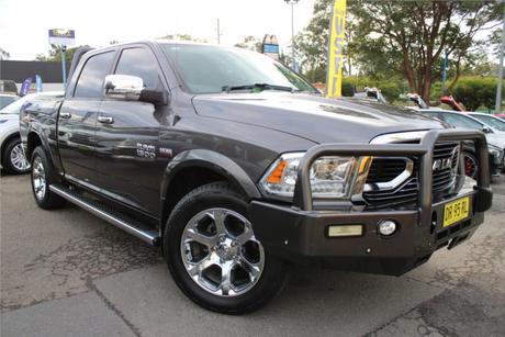 Grey 2019 RAM 1500 Crew Cab Utility Laramie (4X4) Fd3.2 W/Ramboxes