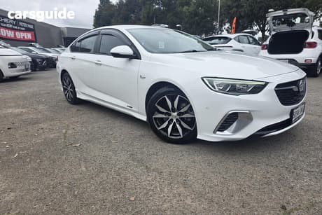 White 2018 Holden Commodore Liftback Rs
