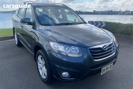 Grey 2011 Hyundai Santa FE Wagon Highlander Crdi (4X4)
