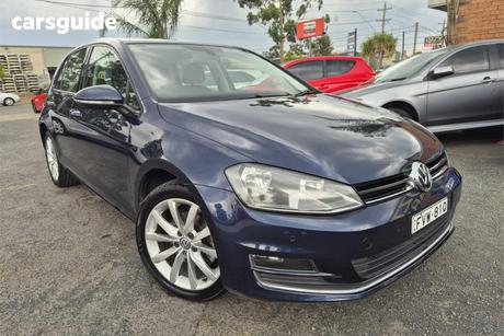 Blue 2013 Volkswagen Golf Hatchback 103 Tsi Highline