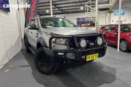 Silver 2019 Ford Ranger Double Cab Pick Up Wildtrak 2.0 (4X4)