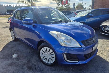 Blue 2016 Suzuki Swift Hatchback Gl