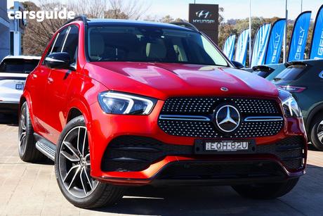 Red 2021 Mercedes-Benz GLE400 Wagon D 4Matic