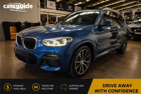 Blue 2019 BMW X3 Wagon Xdrive30I
