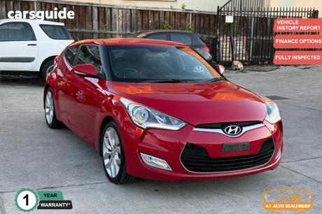 Red 2013 Hyundai Veloster Coupe